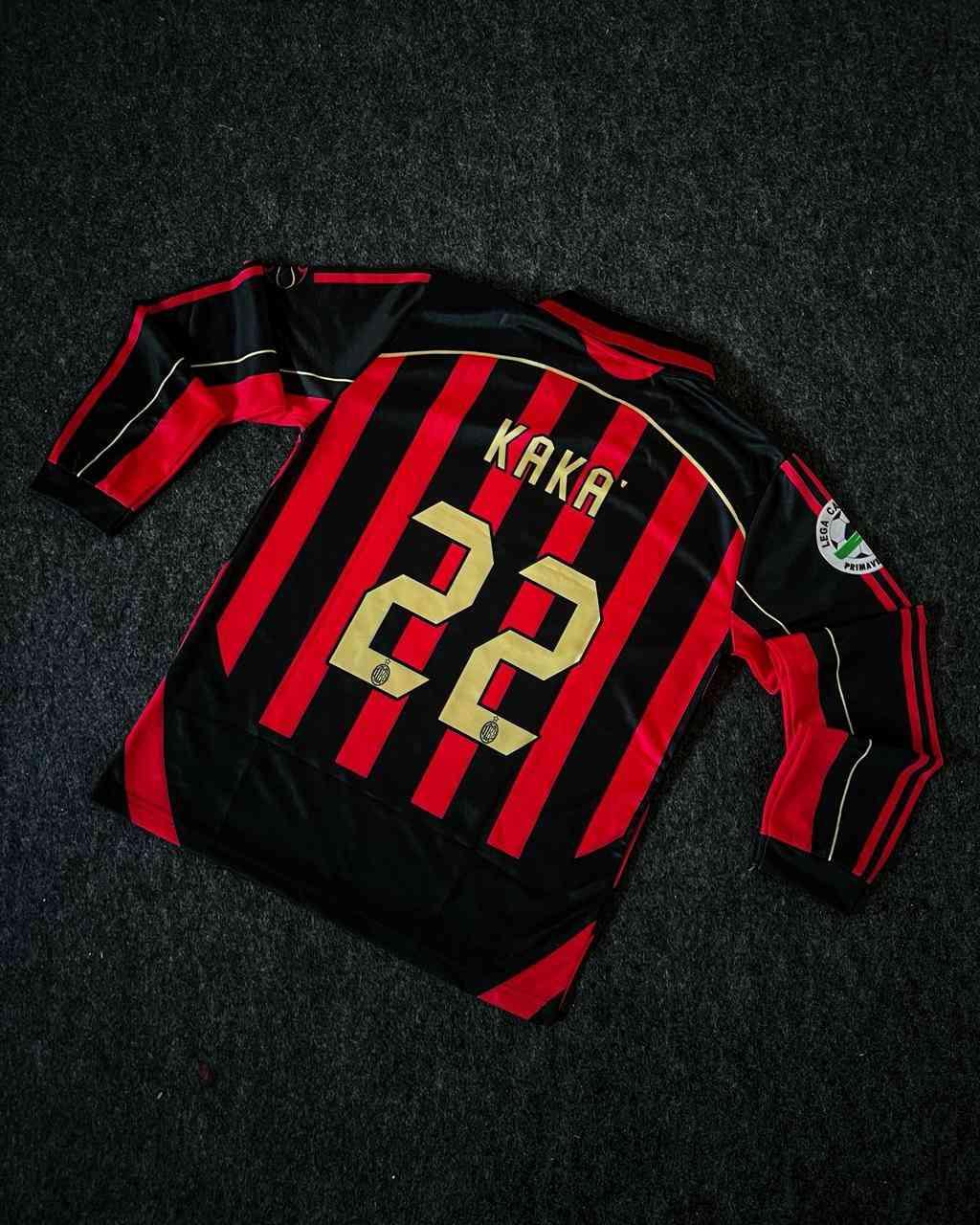 AC Milan Retro Home Jersey – Red & Black Classic Long Sleeve