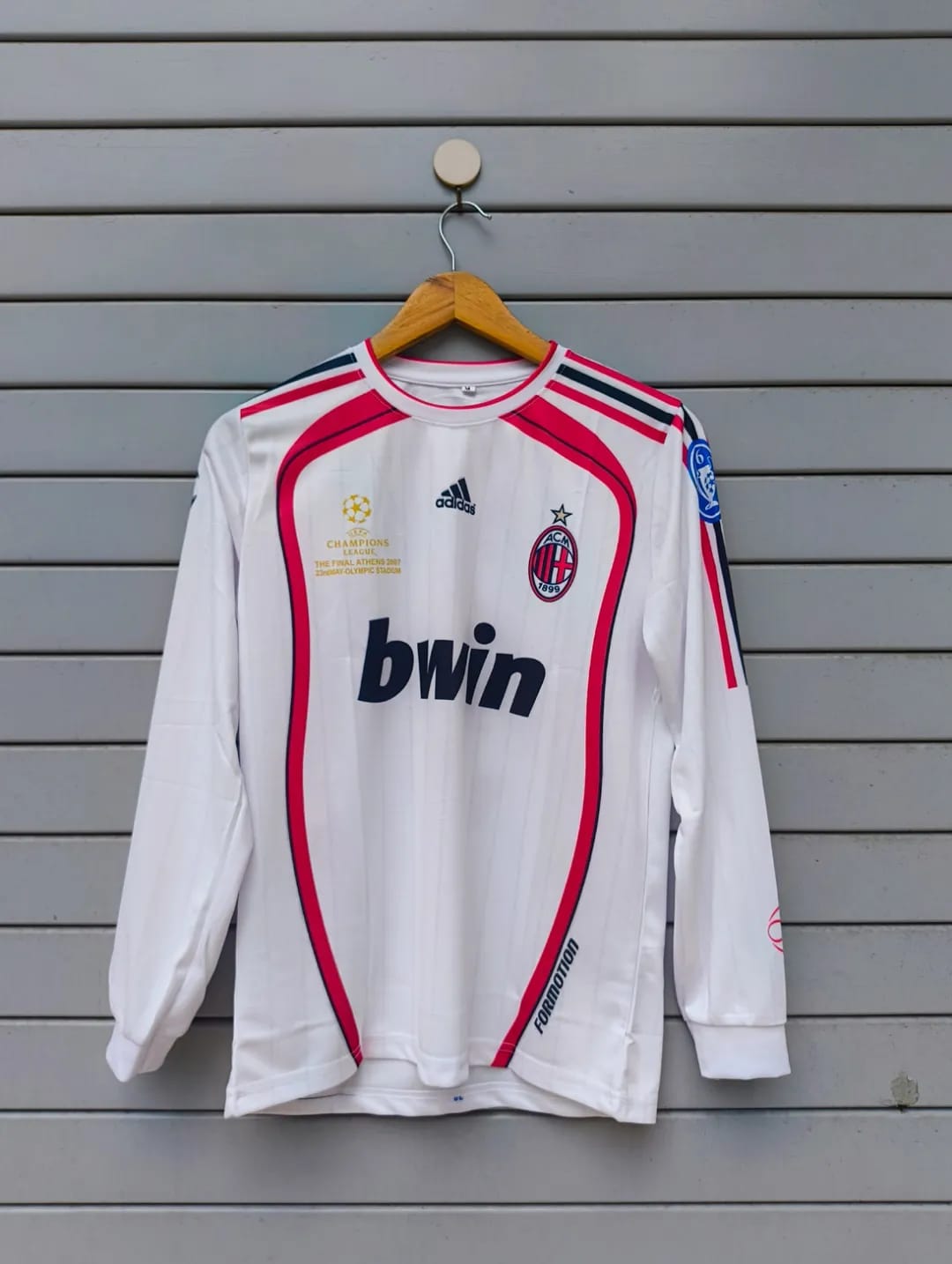 AC Milan White Champions Edition Long Sleeve Jersey